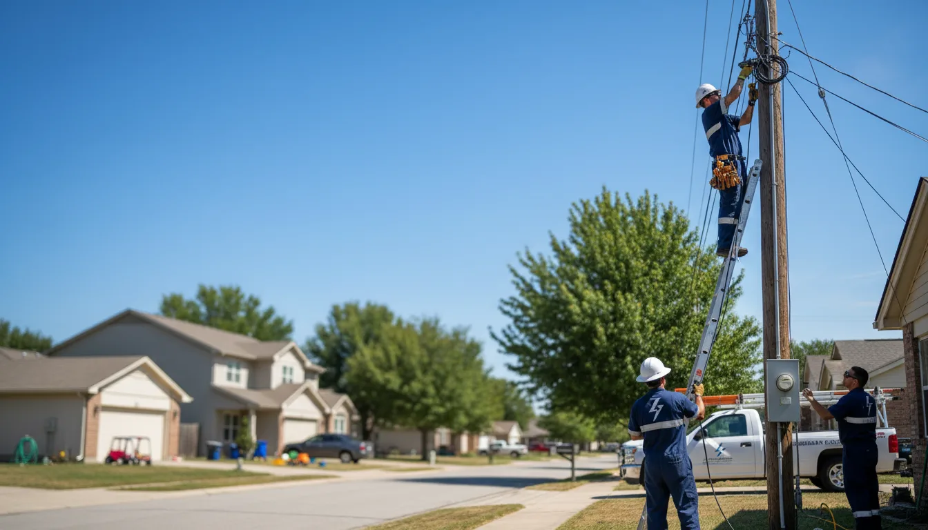 Residential electrician providing installation services in Tram, KY